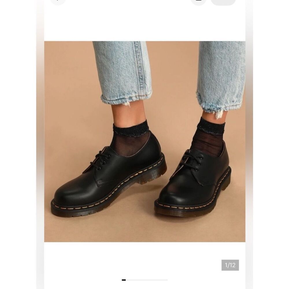 NIB DR.MARTENS WOMENS ZAVALA LO OXFORD Black US 10